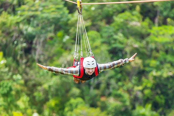 Ziplining